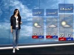 نشرة الطقس المسائية 25-03-2016 مع رانيا مذبوح