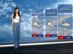 نشرة الطقس المسائية 12 04 2016 مع رانيا مذبوح