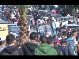 وقفة احتجاجية لطلبة التوجيهي