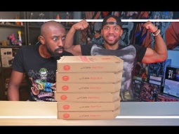 تحدي أكل 6 بيتزا متنوعة النكهات ضد اكزيت Pizza Challenge