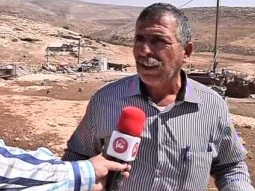 تقرير محمود برهم   قوات الاحتلال تهدم اربعة منازل قديمة في خربة الطويل  بنابلس 20 8 2014
