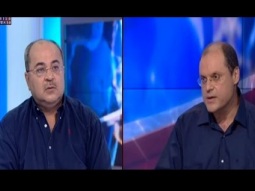 انظر كيف يبدع الطيبي ويقنع اسرائيلي بحق الفلسطينيين بقتال الاحتلال