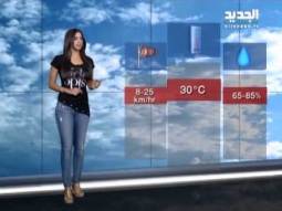 نشرة الطقس الصباحية 27-08-2014 مع رانيا المذبوح