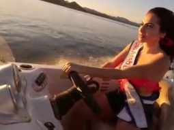 Miss Arab USA 2014 - Scorpion Bay - غنوة زين الدين - ملكة جمال اميركا العربية في رحلة مائية
