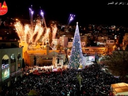 الاحتفال باضاءة شجرة الميلاد النصراوية