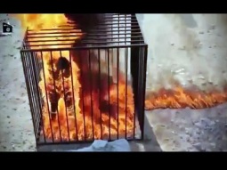 حرق الطيار الأردني معاذ الكساسبة لأول مرة شاهد - 18 ISIS Burn Alive Jordanian Pilot