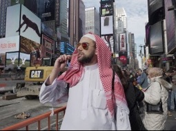 #تجربة_الهالوين من نيويورك: شاهد ردود أفعال المارة تجاه الزي الإسلامي