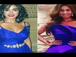 بين روجينا ومي سليم من بدت أجمل بفستان السهرة الأزرق الملكي من محمود غالي - فيديو Dailymotion