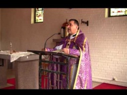 Fader Husam Shaabos predika på Långfredag - موعظة الأب حسام شعبو في رتبة دفن المسيح ـ  فيكشو- السويد
