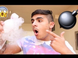 #تجارب علمية | كيف تصنع قنبلة بـ الثلج الجاف!! (Don't Try This)