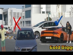 تجربة اجتماعية | مقلب اللمبر قيني والانسر في دبي - !!LAMBORGHINI GOLD DIGGER PRANK in Dubai
