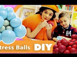 فوزي موزي وتوتي | DIY مع المندلينا | طابات الضغط الصغيرة | Small Stress Balls