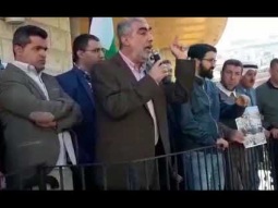 رجال ونساء كفركنا يصرخون في مظاهرة الغضب: القدس عاصمتنا والاقصى تاجها