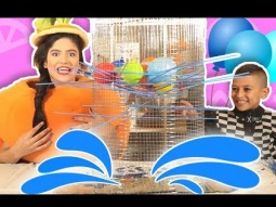 فوزي موزي وتوتي | فقرة المندلينا | لعبة البالونات  | Balloons Game