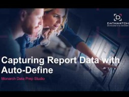 Monarch | Capturing Report Data with Auto Define