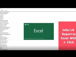 From Infor LN to Excel tables and graphs with 1-Click