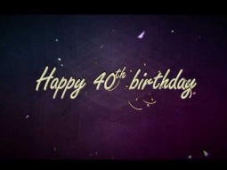 Happy 40th Birthday ♥