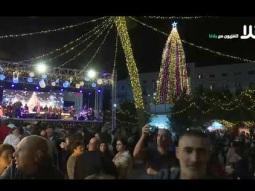 اضاءة  شجرة الميلاد في الناصرة بأجواء احتفالية