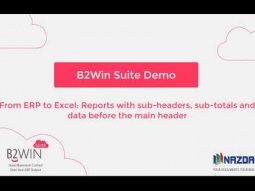 From ERP to Excel: How we convert reports that have sub-headers and sub-totals using B2Win Suite