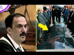صدام حسين تحت الاقدام في عزاء قاضى محاكمته بعد موته