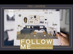 Revealing the NEW Miss Universe Apartment! | FOLLOW ME: NYC Apartment Tour