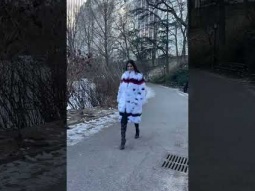 MISS UNIVERSE Harnaaz Sandhu&#39;s visits snowy Central Park in NYC