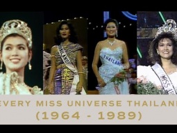 EVERY Past Thai Delegate - ALL SHOW MOMENTS (1964-1989) | Miss Universe