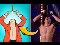 ماذا يحدث لجسده عندما يبتلع الساحر سيف ؟