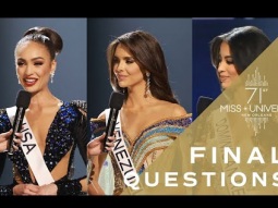 71st MISS UNIVERSE - Final Questions! | Miss Universe