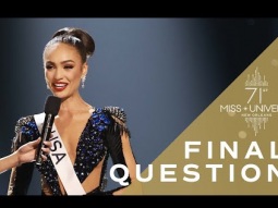 Miss Universe R&#39;Bonney Gabriel&#39;s FINAL QUESTION! | Miss Universe