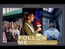 Follow R&#39;Bonney Nola during her Media Blitz | FOLLOW ME | Miss Universe