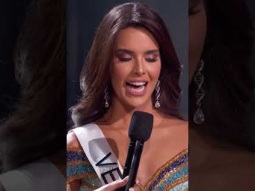 TOP 5 Q&amp;A! Miss Universe Venezuela takes the stage. #missuniverse #71stmissuniverse
