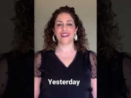 Learn how to say yesterday in Arabic 