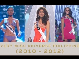 EVERY Past Miss Universe Philippines Delegate - ALL SHOW MOMENTS (2010-2012) | Miss Universe