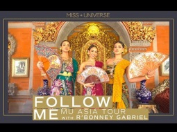 R&#39;Bonney Gabriel Visits South East Asia | FOLLOW ME |  Miss Universe