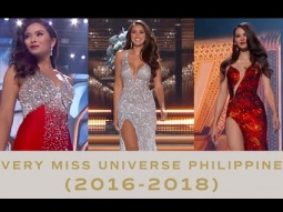 EVERY Past Miss Universe Philippines Delegate - ALL SHOW MOMENTS (2016-2018) | Miss Universe