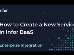 How to Create a New Service in Infor Backend as a Service (BaaS)
