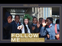 FOLLOW ME | Follow R&#39;Bonney Gabriel to South Africa! | Miss Universe