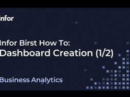 How to Create Dashboards in Infor Birst (Part 1)