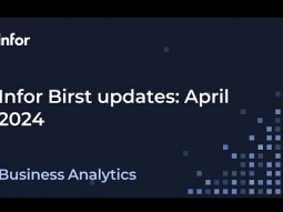 Infor Birst April 2024 updates
