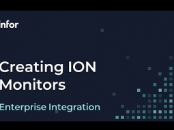 Creating ION Monitors for managing events in Infor OS