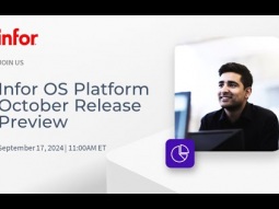 Infor OS Platform - October 2024 Release Preview