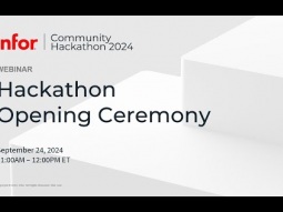 Opening Ceremony | Infor Community Hackathon 2024