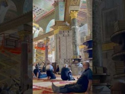 Prayer inside dome of the rock, Jerusalem