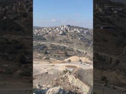 The village of Jish. From one side mount Meron and Lebanese villages on the other side