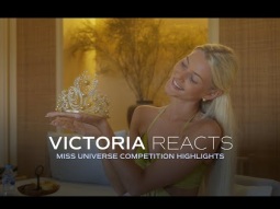 VICTORIA REACTS TO HER MISS UNIVERSE COMPETITION HIGHLIGHTS 