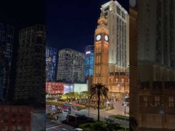 Fantastic view at Macau strip with hotels like London and Venice