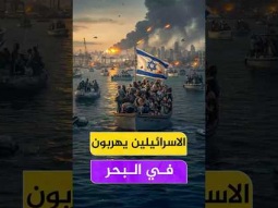 الإسرائيليين يهربون عبر البحر من صواريخ إيران