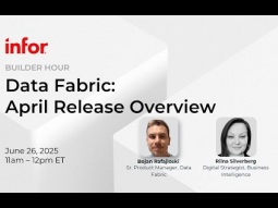Webinar | New Features in Infor Data Fabric