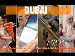 تحدي يوم كامل بدون جوال في دبي مع البنات| رجعنا لايام الالفين Dubai